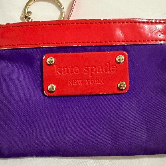 🐰Rehab Kate Spade Red and Purple Coin Purse - Picture 5 of 10